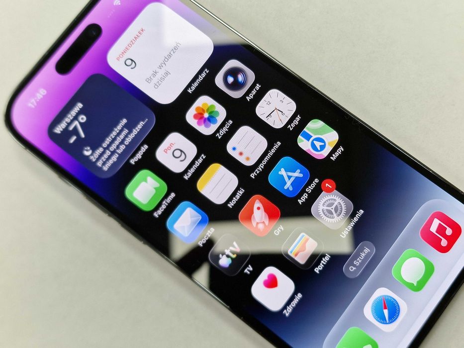 Iphone 14 PRO 256GB/ Deep Purple/ Bat 88%/ Grade A/ Gwarancja + ładowa