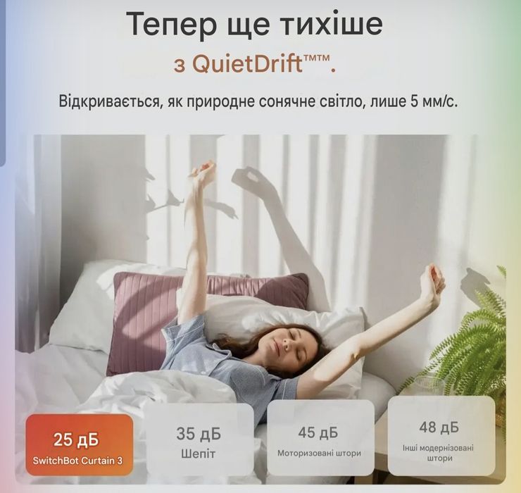 Автоматичний пристрій для відкривання штор SwitchBot curtain 3