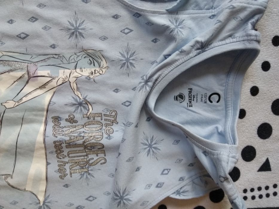 2 koszule nocne piżamy jednoczęściowe Frozen Kraina Lodu 122/128 Cubus