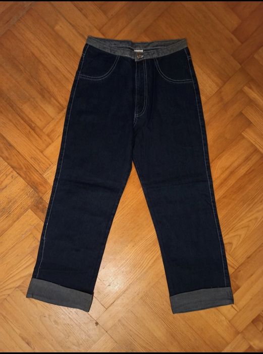 - Jeansy rybaczki damskie 7/8 Omat Jeans