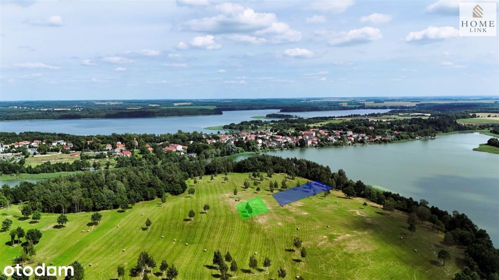 Działki z panoramicznym widokiem na jezioro.