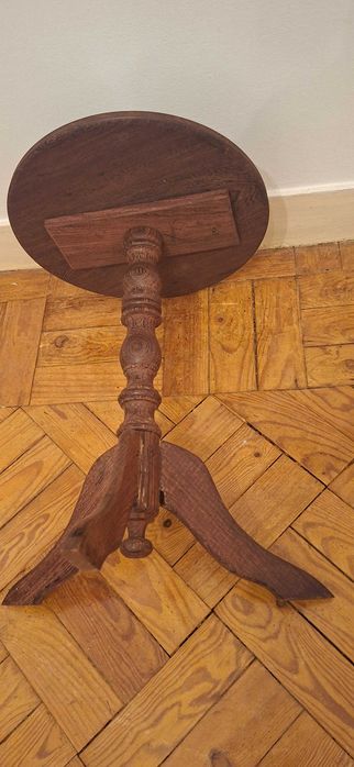 Mesa centro + 2 de apoio em wenguer muito bom estado