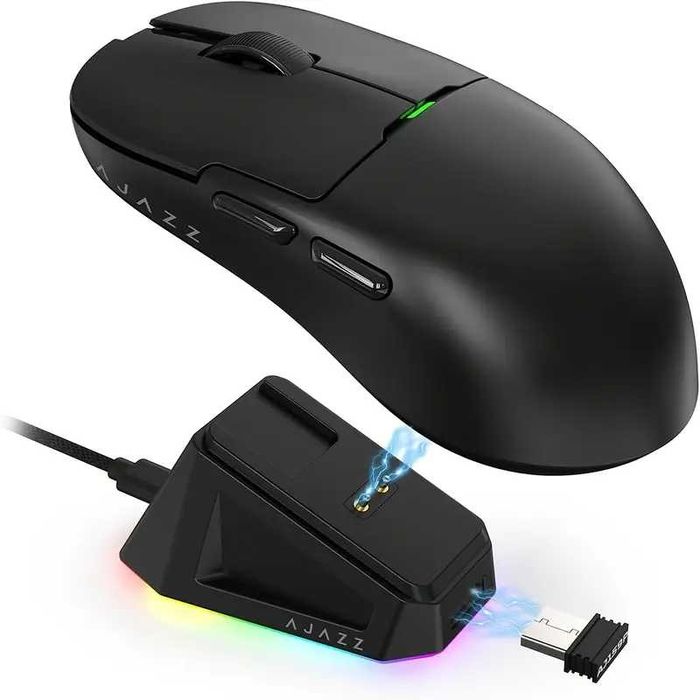 Бездротова ігрова миша AJAZZ AJ159P сенсор 3395 з RGB Bluetooth