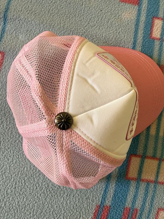 Chapeu chrome hearts rosa