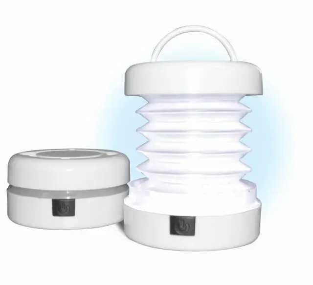 Жабка на батарейках 3*ААА Гармошка светильник ночник складной