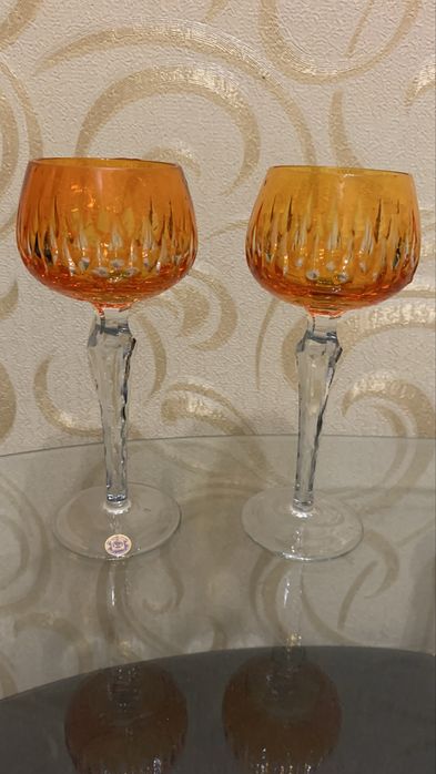 Продам винтажный хрустальный набор фужеров