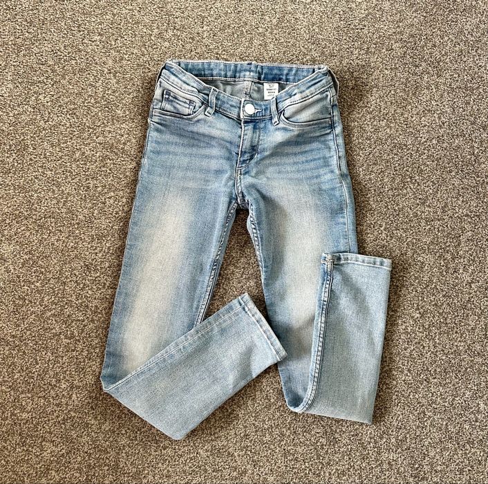 Spodnie jeansowe H&M 134 rurki