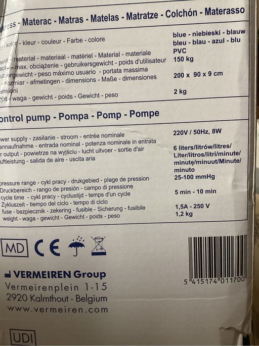Materac przeciwodlezynowy rurowy MAT-X2