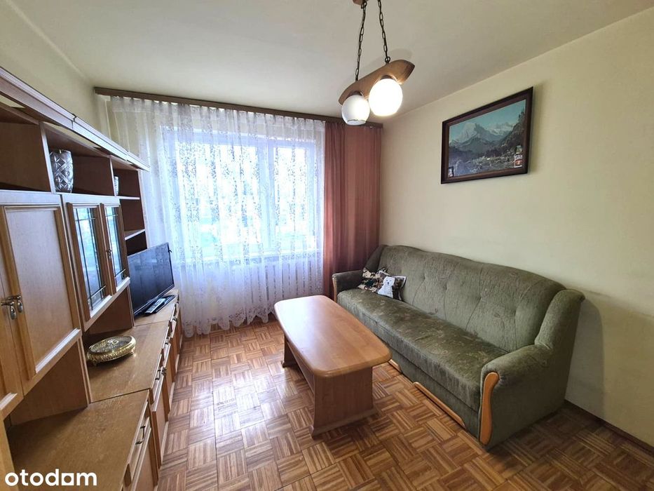 2 pokoje, 37,84m2, 1 piętro w niskim bloku