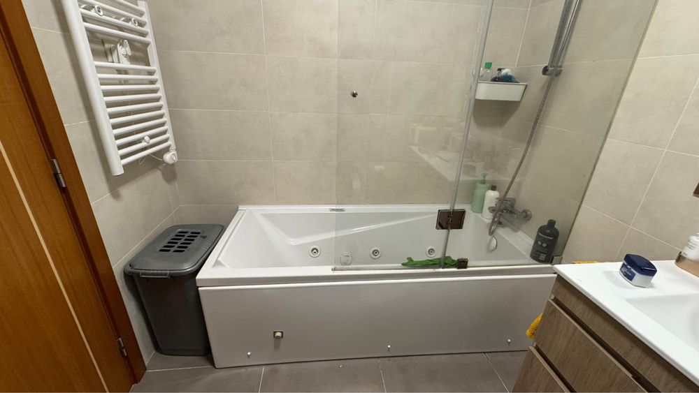 Banheira Hidromassagem + Cortina Vidro