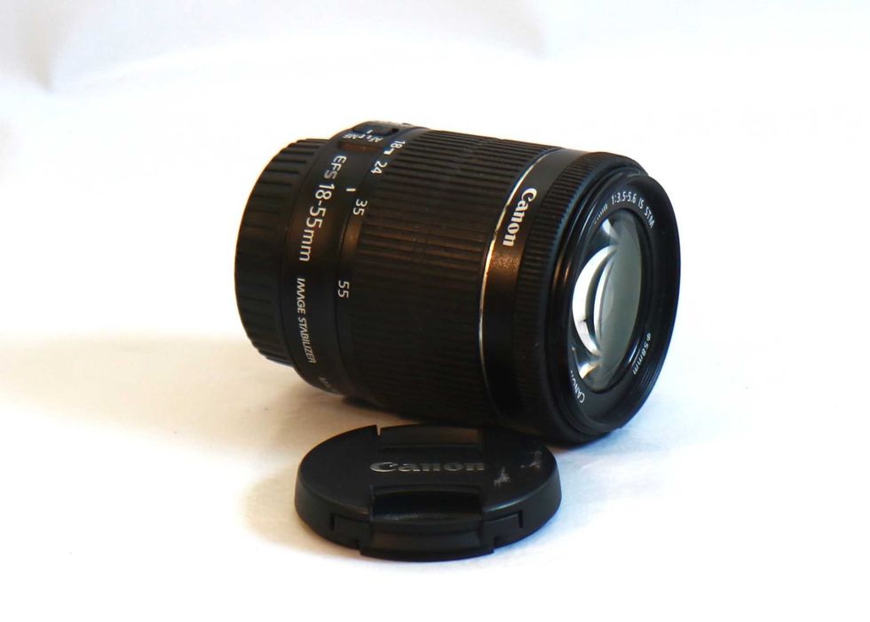 Lente Canon 18-55mm STM objetiva em bom estado