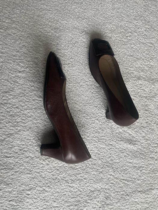 Brązowe buty skórzane Wojas 35,5