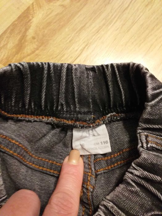 jeansy czarne Zara Kids 116 cm