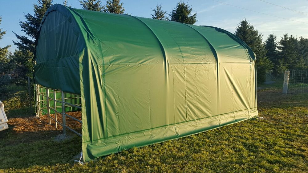 Zagroda dla zwierząt 6x6m PVC 750g/m2, idealna dla koni, bydła