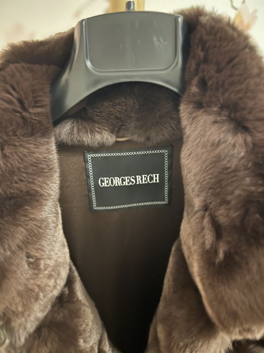 Casaco de pele genuína do designer francês Georges Rech