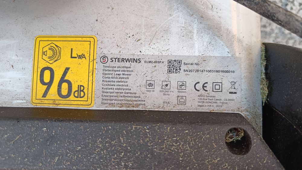 Cortador de relva elétrico Sterwin 1800w