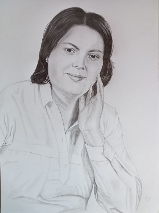 Faço desenhos / retratos a lápis