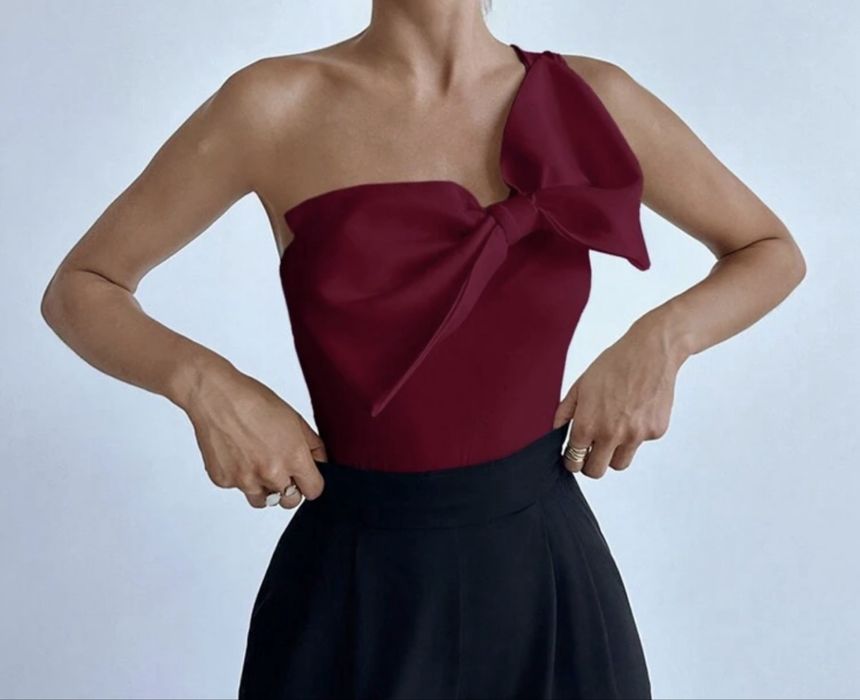 Body damskie burgundowe nowe rozmiar M