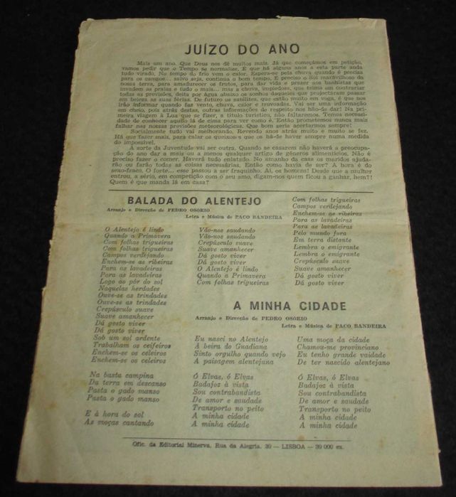 Livro Almanaque Borda D'Água para o ano de 1972 Bissexto