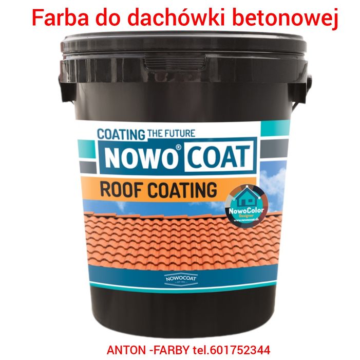 Farba do dachówki betonowej NOWOCOAT  za 650zł brutto