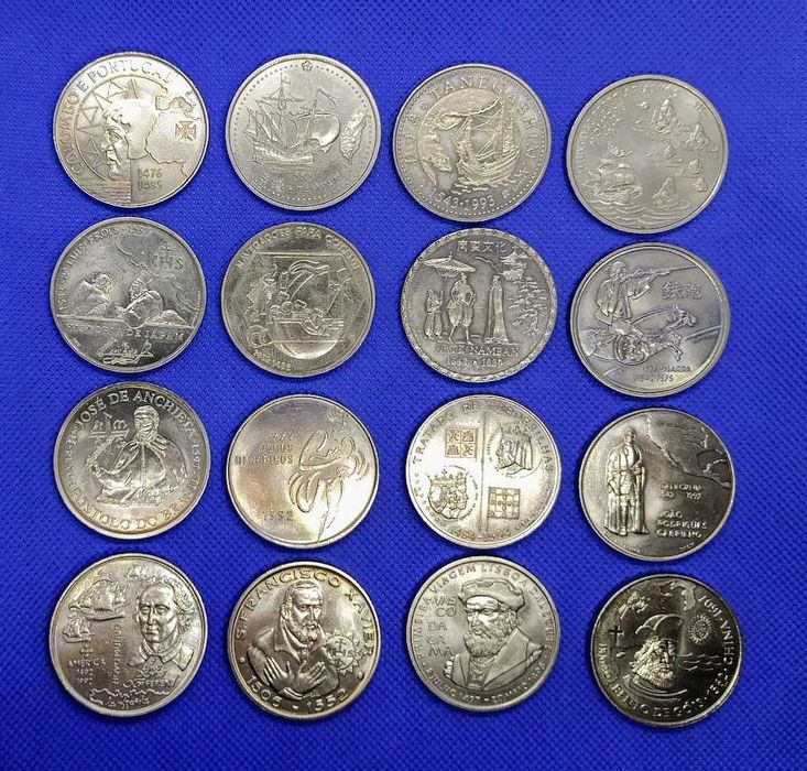 Lote de 16 moedas comemorativas 200 Escudos cuproníquel