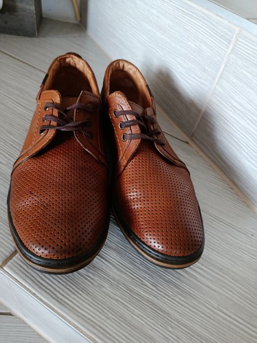 Buty męskie skórzane wygodne Polobut 42-43