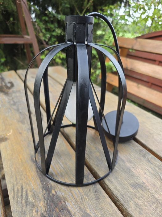Lampa sufitowa loft industrialna czarna klatka Colours