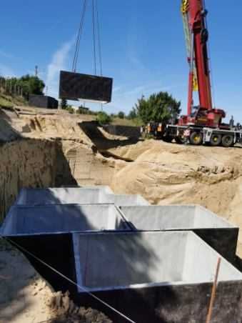 Szamba betonowe, zbiornik ppoż, na deszczówkę, transport HDS