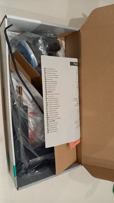 Hansgrohe Talis e 110 czarny mat bateria umywalkowa