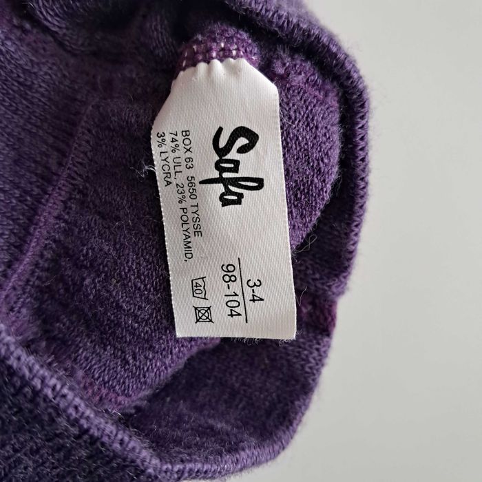 Rajstopki/ rajtki wełniane, Safa, merino, w serduszka r. 98-104