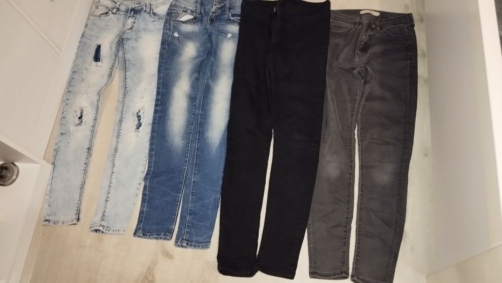 Spodnie jeansy, leginsy