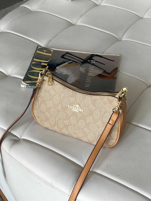 Сумка Coach Bolso de hombro Teri Сумочка коач Сумка багет coach