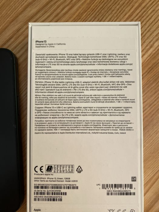 IPhone 13 green 128GB