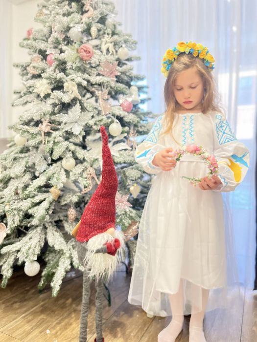 Вишиванка сукня біла 110 116 122 128 134 140 146