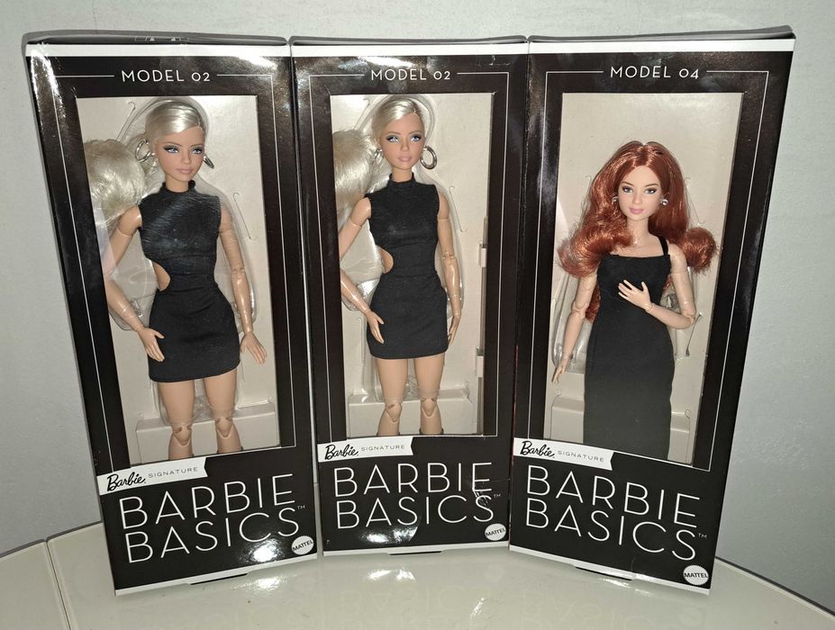 Barbie Basics 2025 15th anniversary - original Karl, petite Kayla-Lea