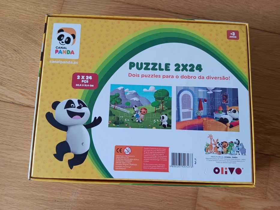 Conjunto 2 Puzzles Panda64730149207042121