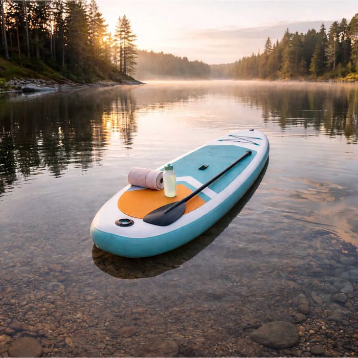 Nowa Deska SUP Pompowana 320 cm Z Akcesoriami Wiosło Pompka Plecak Deska Do Pływania Stand Up Paddle Board Jezioro Morze Joga Fitness