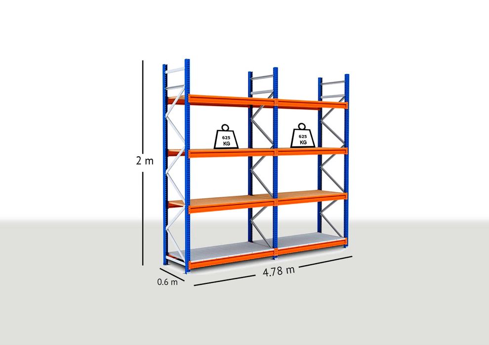 Racks picking com aglomerado- 2 módulos