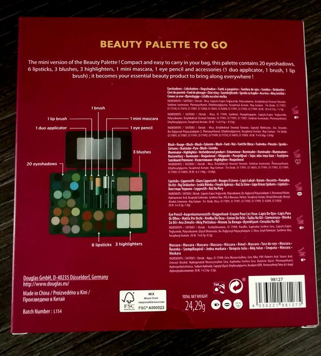 Nowa Paleta Douglas do makijażu cienie do powiek OKAZJA