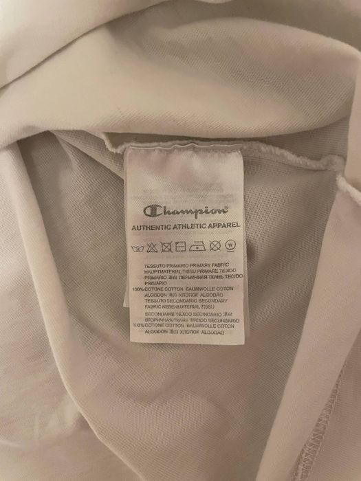 rick owens x champion white tee opium archive