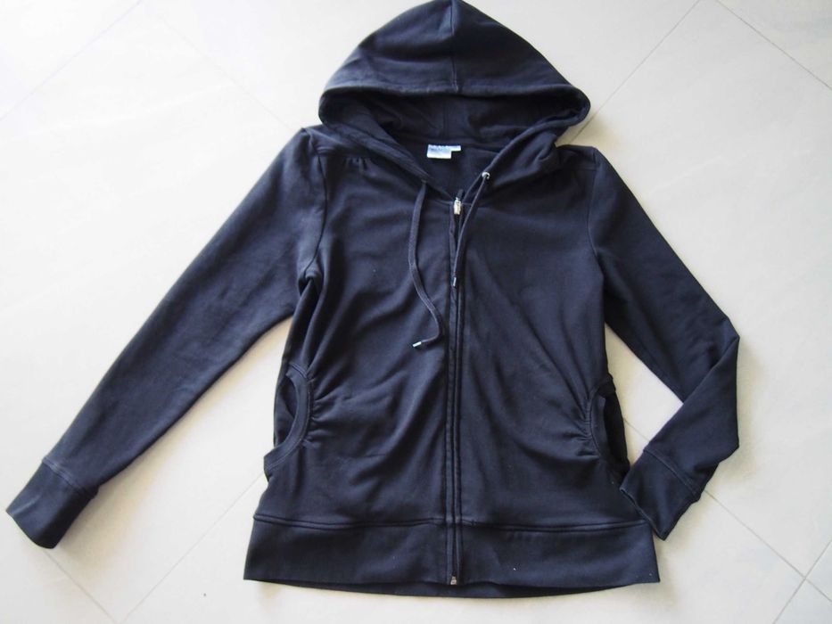 Bluza M/L czarna kaptur rozpinana blu motion