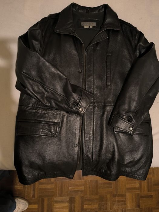 Casaco couro homem