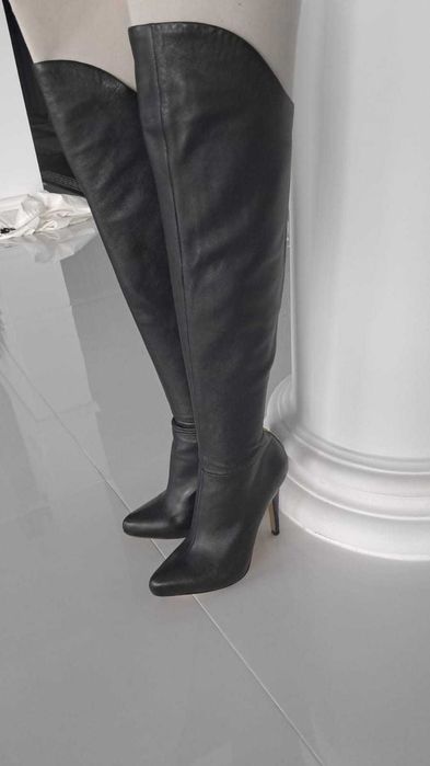 Anna Dello Russo przepiekne kozaki skóra