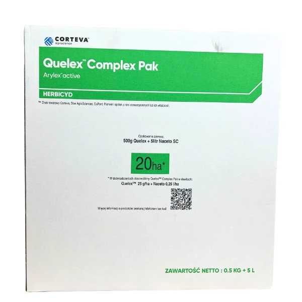 Quelex Complex Pak 20 ha - Quelex 500G + Naceto 5L herbicyd Corteva