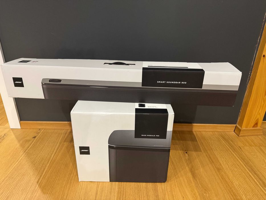 BOSE Soundbar 900 + Bass Module 700 komplet jak nowy, pudełka,