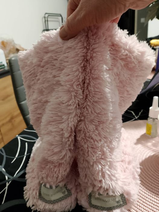 Kapcie różowe ciepłe butki