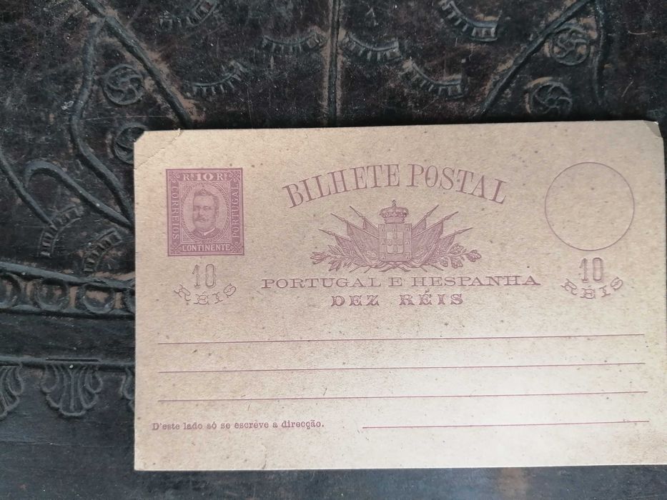 postal 10 reis , d , carlos de 1896