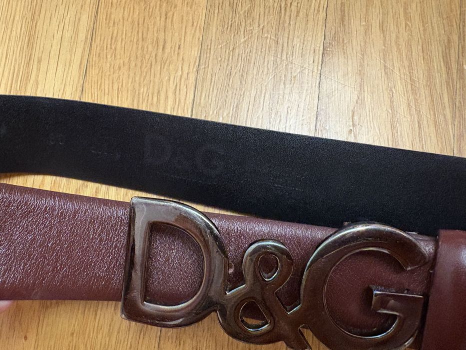 Premium pasek skórzany damski Dolce & Gabbana włoski klamra
