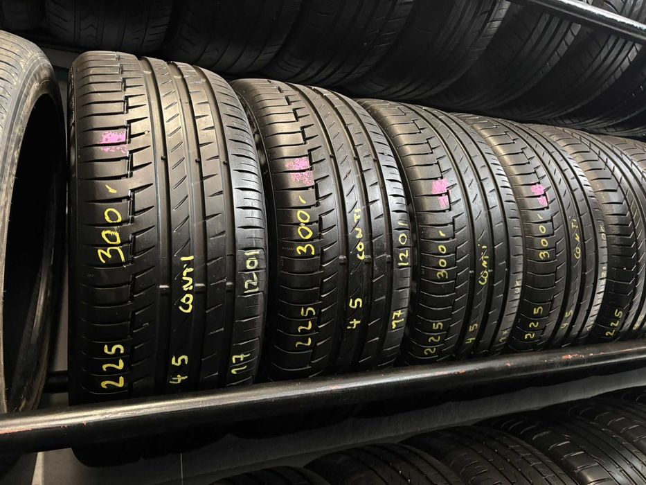 4X OPONY LETNIE 225/45R17 91V Continental PremiumContact 6 7.5MM 2022R