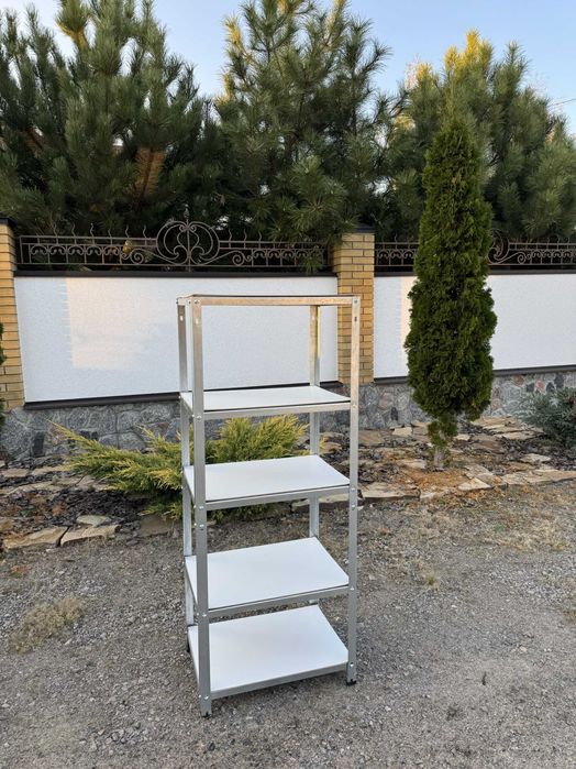 Стелаж металевий оцинкований в гараж майстерня кладова комора кухня